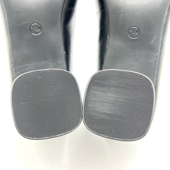 Calvin Klein Womens Alanta 2 Black Leather Square Toe Classic Pumps Heels Shoes - Picture 12 of 14